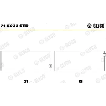 Ojnice Ojniční ložisko, 71-5032 STD