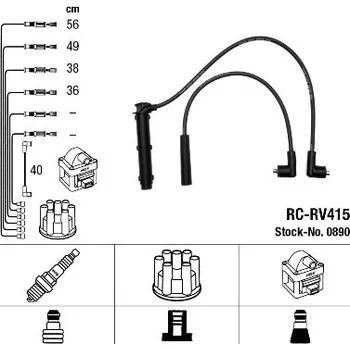 Zapalovací kabel Sada kabelů pro zapalování, 0890