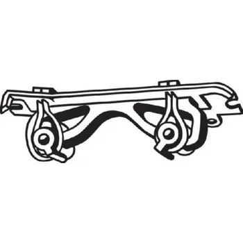 Gumový popruh, výfukový systém, 255-417