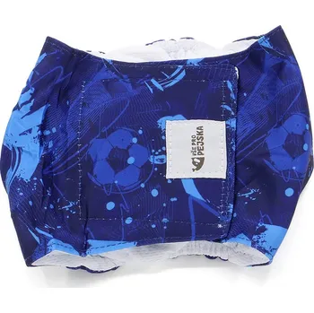 Obleček pro psa Vsepropejska StayDry protiznačkovací pás pro psa Barva: Fotbal modrá, Obvod slabin (cm): 16 - 22