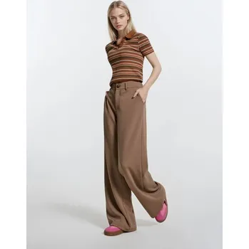 Dámské kalhoty Sinsay - Kalhoty wide leg - hnědá - 237FK-84X - 237FK-84X-M