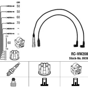 Zapalovací kabel Sada kabelů pro zapalování, 0939