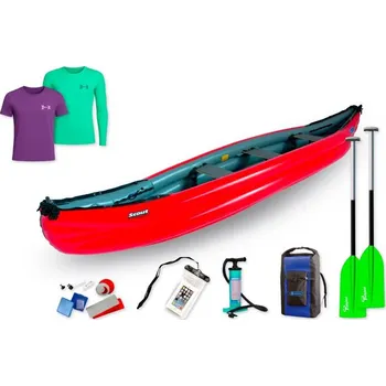 Vodní sport Gumotex Scout Standart SET 1 barva lodě červená + DÁREK + Doprava ZDARMA
