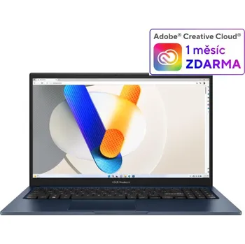 Notebook ASUS NTB Vivobook 15 (X1504VA-NJ2497W), i3-1315U, 15.6" FHD, 8GB, 512GB SSD, Intel, W11 Home, Quiet Blue