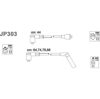 Zapalovací kabel Sada kabelů pro zapalování, JP303
