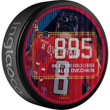 Puk Inglasco / Sherwood Puk Washington Capitals NHL Alex Ovechkin 895 Goals Lenticular Souvenir Hockey Puck