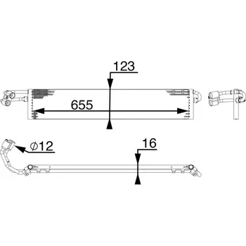 Chladič motoru Chladič oleje, automatická převodovka, CLC 71 000P