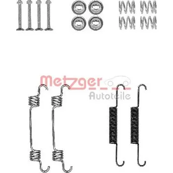 Brzdová čelist Sada příslušenství, parkovací brzdové čelisti, 105-0887