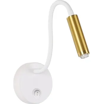 BRILAGI LED Stmívatelná flexibilní nástěnná lampa MAYA 1 × G9/4W/230V bílá/zlatá, žárovka součástí b