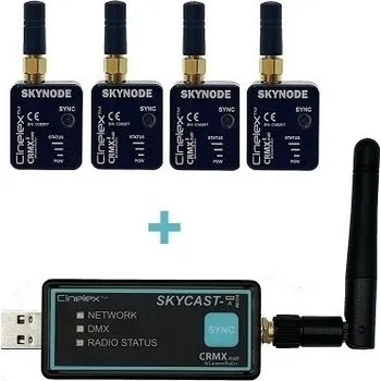Studiové světlo Cinelex SkyCast A-RDM a 4x Skynode
