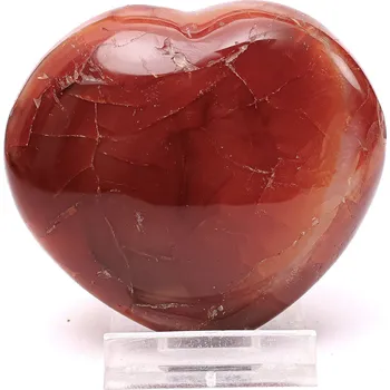 Drahý kámen Magieprirody.cz Srdce Karneol 75 x 80 mm 290 g přírodní kámen #K1440