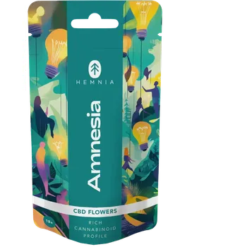 CBD Hemnia CBD Květy, Amnesia, 1 g - 5 g 3 gramy