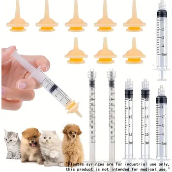 Chovatelství Sada krmných bradavek pro domácí mazlíčky 12ks