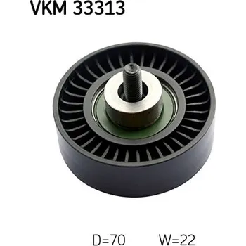 Vratna/vodici kladka, klinovy zebrovy remen, VKM 33313