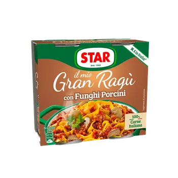 Hotové jídlo Star Gran Ragú s hříbky (con funghi Porcini) 2x 180 g
