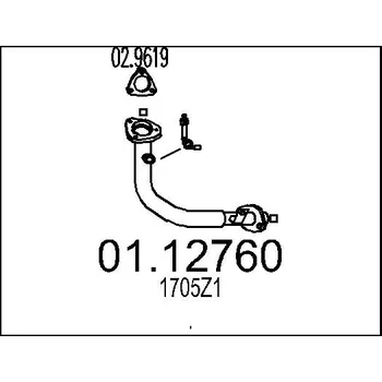 Výfuková trubka Výfuková trubka, 01.12760
