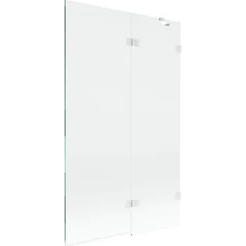 Vanová zástěna Dvoudílná vanová Paraván Mexen 110 x 150 cm průhledná