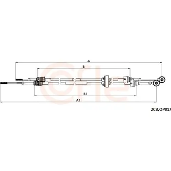 Tažné lanko, ruční převodovka, 2CB.OP017