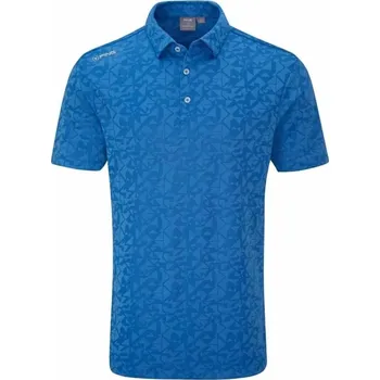PING Geo Camo pánské polo, tidal blue pánské, L