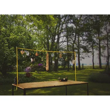 Lampička Konzolka stolní se svorkou 117,7-211,5cm, zlatá (DOPRODEJ)|Esschert Design