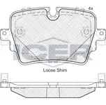 Sada brzdových destiček, kotoučová brzda, 182187