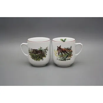 hrnek 300ml TROJKA-PODH.ZVĚŘ Z42+Z03, čes.porcelán