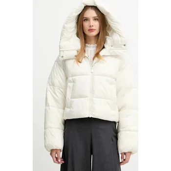 Bunda Pinko béžová barva, zimní, 105438 A2PY 105438.A2PY 01X, vel. L