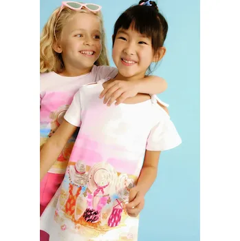 Dívčí šaty Dívčí šaty Mayoral růžová barva, mini, 3963 3963.6P.Mini.PPYA 30X, vel. 104