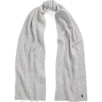 Šála Vlněná šála Polo Ralph Lauren 455956296 šedá 90X, vel. ONE SIZE