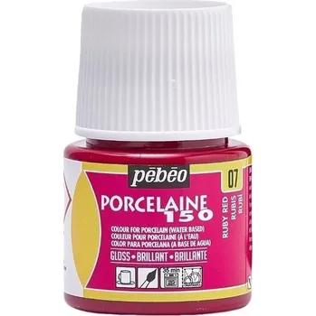 Výtvarná barva Pébéo Porcelaine 150 Barva na porcelán Ruby Red 45 ml 1 ks