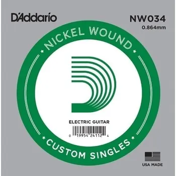 Struna pro hudební nástroj Struna D'Addario NW034 pro akustickou / elektrickou kytaru