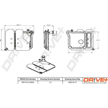 Převodovka Hydraulický filtr, automatická převodovka, DP1110.14.0034