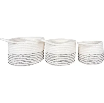 Úložný box Sada úložných košů House Nordic Algar 3-pack bílá barva 4401533 00A