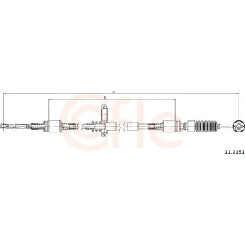 Řazení Tazne lanko, rucni prevodovka, 11.3351