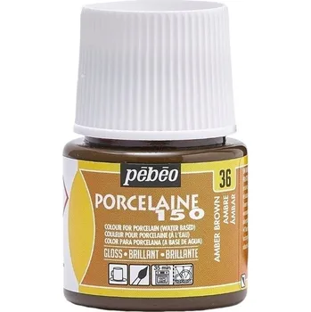Výtvarná barva Pébéo Porcelaine 150 Barva na porcelán Amber Brown 45 ml 1 ks