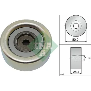 Vratná/vodicí kladka, klínový žebrový řemen, 532 0933 10