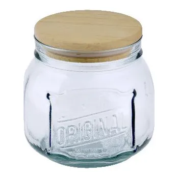 Dóza na potraviny Dóza s víkem, pr.12x12,5cm|0,8L, čirá|Vidrios San Miguel|Recycled Glass