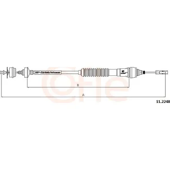 Spojkové lanko Tazne lanko, ovladani spojky, 11.2248