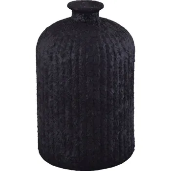 Váza Láhev|váza, pr.15x23cm|2,8L, černá|Vidrios San Miguel|Recycled Glass