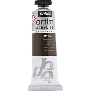 Vodová barva Pébéo Artist Akrylová barva Raw Umber 37 ml 1 ks