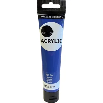 Vodová barva Daler Rowney Simply Akrylová barva Dark Blue 75 ml 1 ks