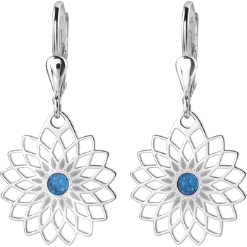 Náušnice Yoowey Náušnice stříbrné květina NA6005