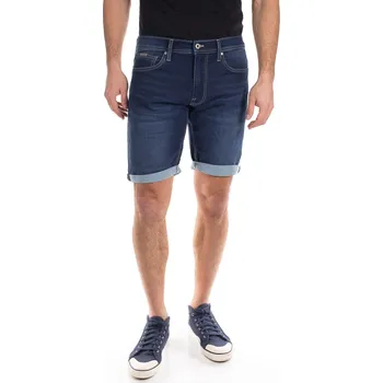 Oblečení a móda Pepe Jeans Pánské kraťasy SLIM GYMDIGO SHORT Barva: denim (odpovídá obrázku), Velikost: W31