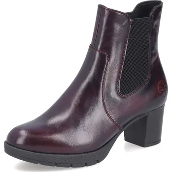 Dámské kozačky Dámská kotníková obuv RIEKER 77674-35 červená W5 41