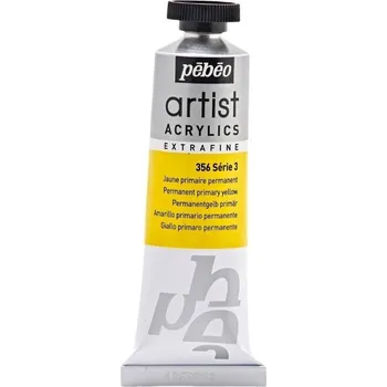Vodová barva Pébéo Artist Akrylová barva Permanent Primary Yellow 37 ml 1 ks