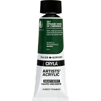 Vodová barva Daler Rowney Cryla Artists’ Akrylová barva Chromium Oxide Green 75 ml 1 ks