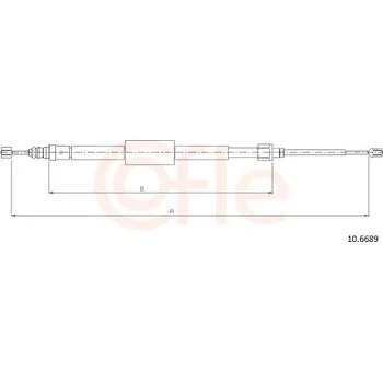 Lanko parkovací brzdy Tazne lanko, parkovaci brzda, 10.6689