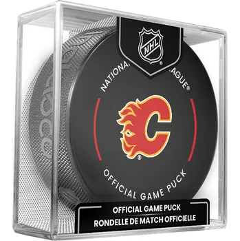 Puk Inglasco / Sherwood Puk Calgary Flames NHL Official Game Puck 2024-2025