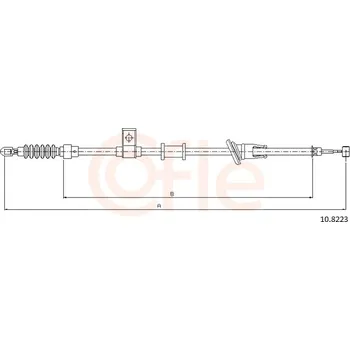 Lanko parkovací brzdy Tazne lanko, parkovaci brzda, 10.8223
