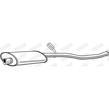 Tlumič výfuku Střední tlumič výfuku, 22599